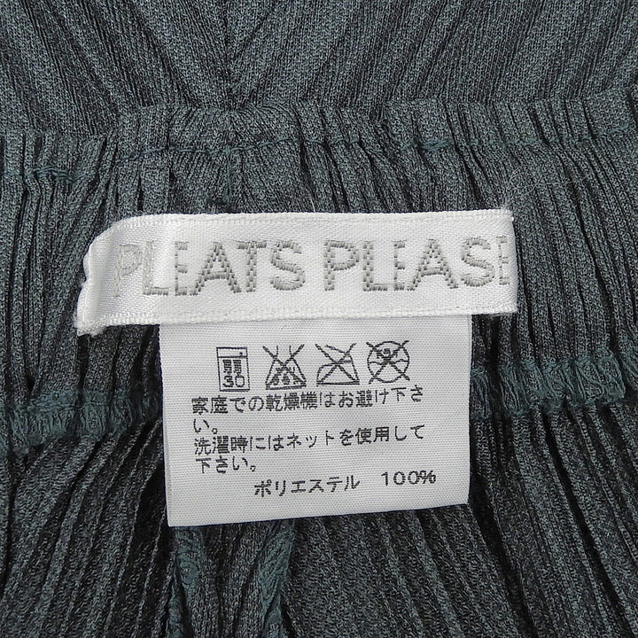 Excellent PLEATS PLEASE Pants green Women 1 PP21-JF435