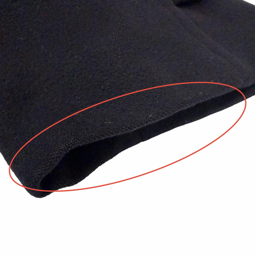 Very Good BURBERRY LONDON coat Back Check Pattern black cashmere me