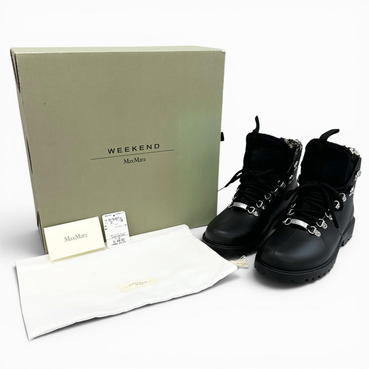 Pristine WEEKEND MaxMara Rain shoes AGENZIA rain boots black Women 38 579607146