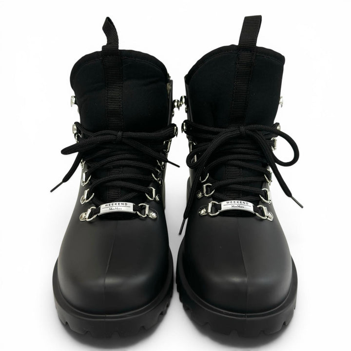 Pristine WEEKEND MaxMara Rain shoes AGENZIA rain boots black Women 38 579607146