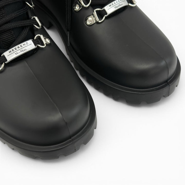 Pristine WEEKEND MaxMara Rain shoes AGENZIA rain boots black Women 38 579607146
