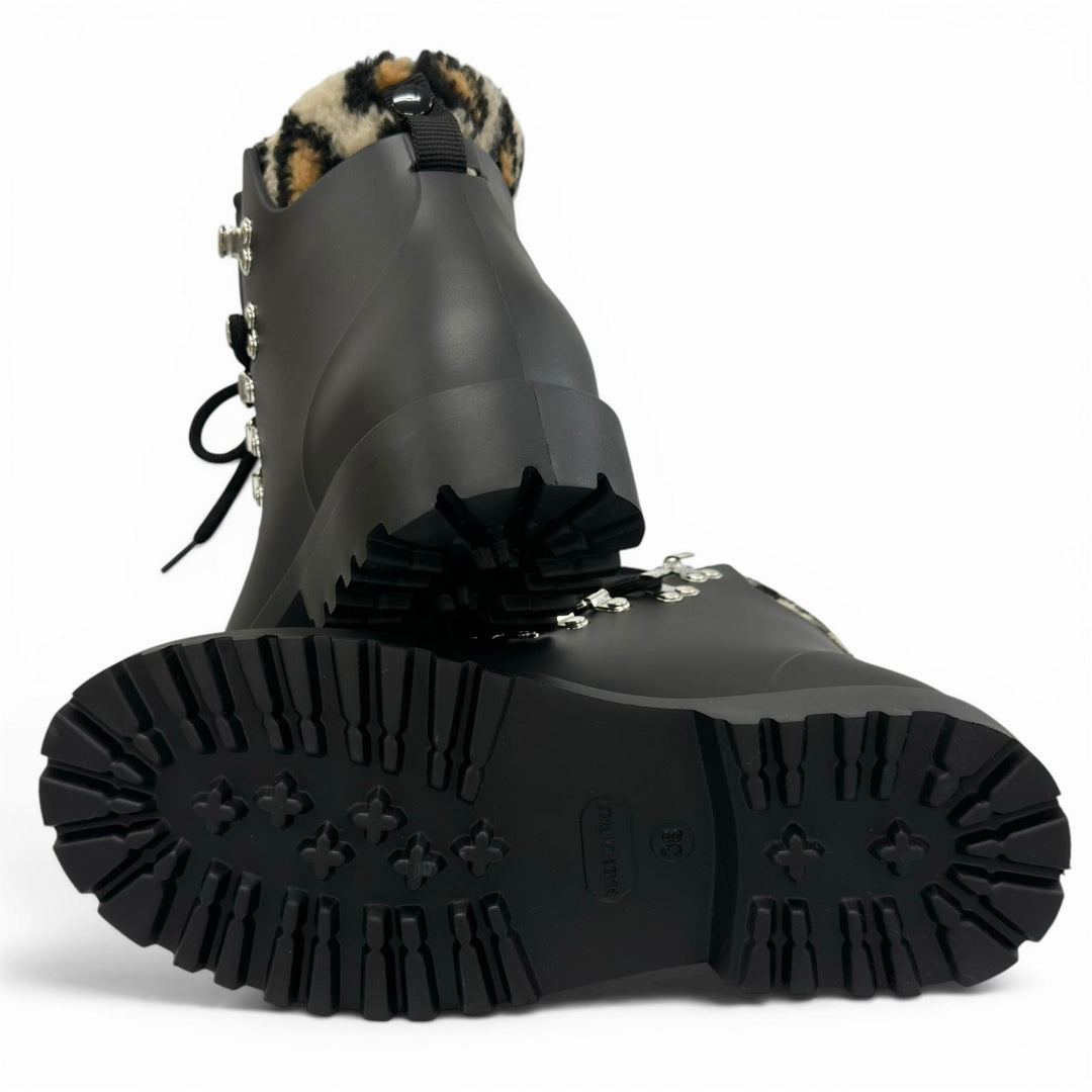 Pristine WEEKEND MaxMara Rain shoes AGENZIA rain boots black Women 38 579607146