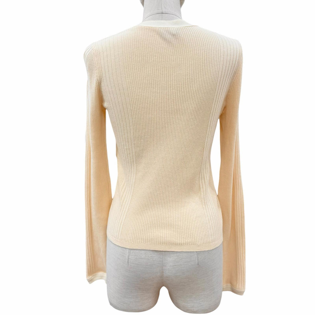 Discounted Great CHANEL cardigan Coco Beach COCO Mark button included Women 34 P78629
