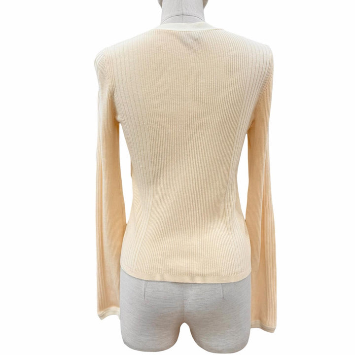 Discounted Great CHANEL cardigan Coco Beach COCO Mark button included Women 34 P78629