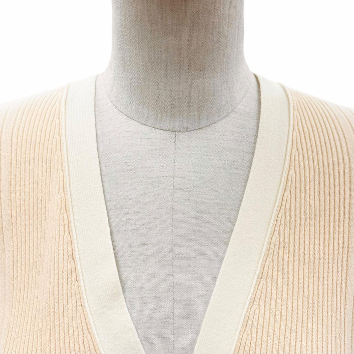 Discounted Great CHANEL cardigan Coco Beach COCO Mark button included Women 34 P78629