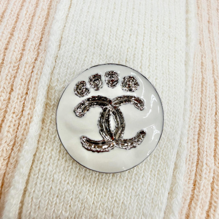 Discounted Great CHANEL cardigan Coco Beach COCO Mark button included Women 34 P78629