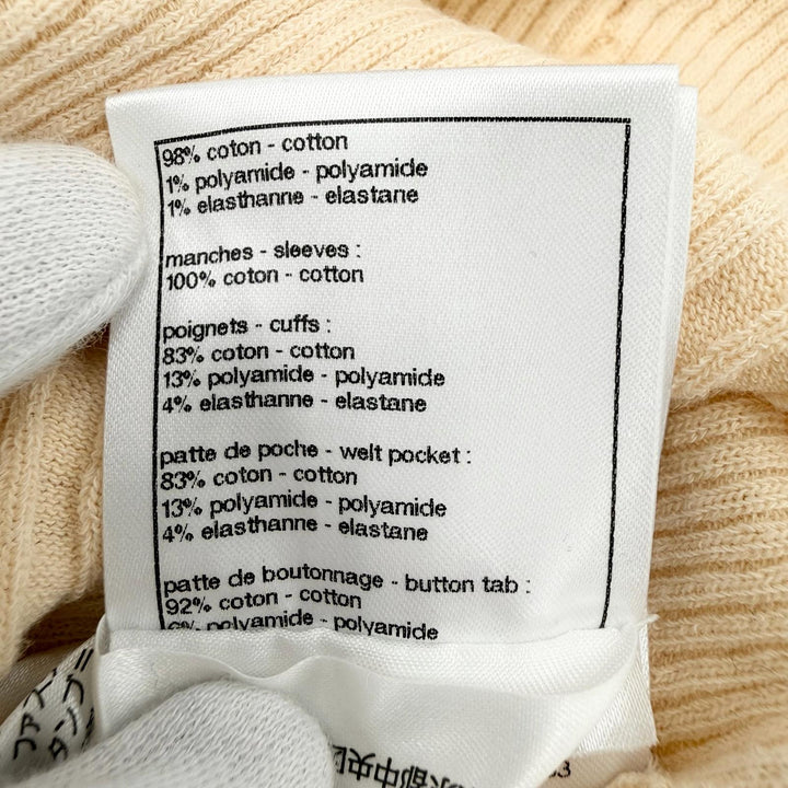 Discounted Great CHANEL cardigan Coco Beach COCO Mark button included Women 34 P78629
