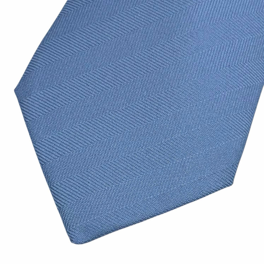 Pristine HERMES tie H logo Chaine d'Ancre embossed silk mens