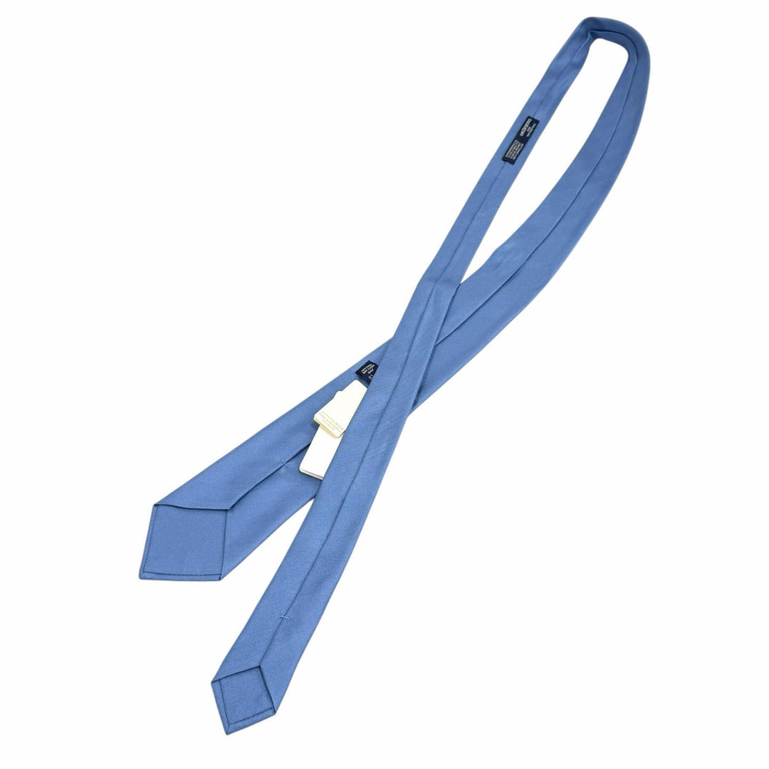 Pristine HERMES tie H logo Chaine d'Ancre embossed silk mens