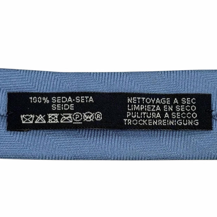 Pristine HERMES tie H logo Chaine d'Ancre embossed silk mens
