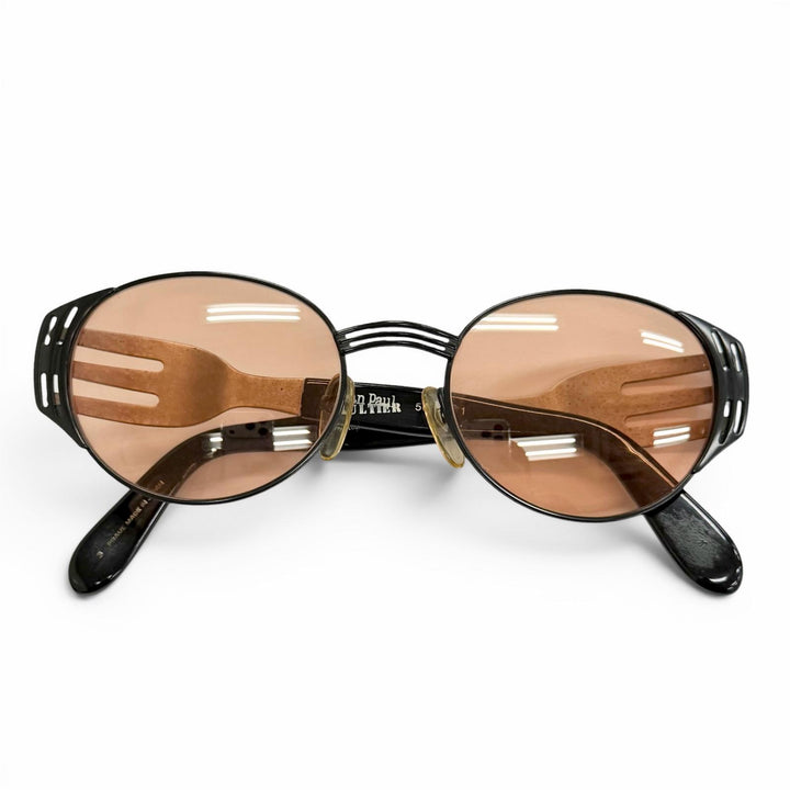 Very Good JEAN-PAUL GAULTIER sunglasses Folk Archive black mens 56-3281