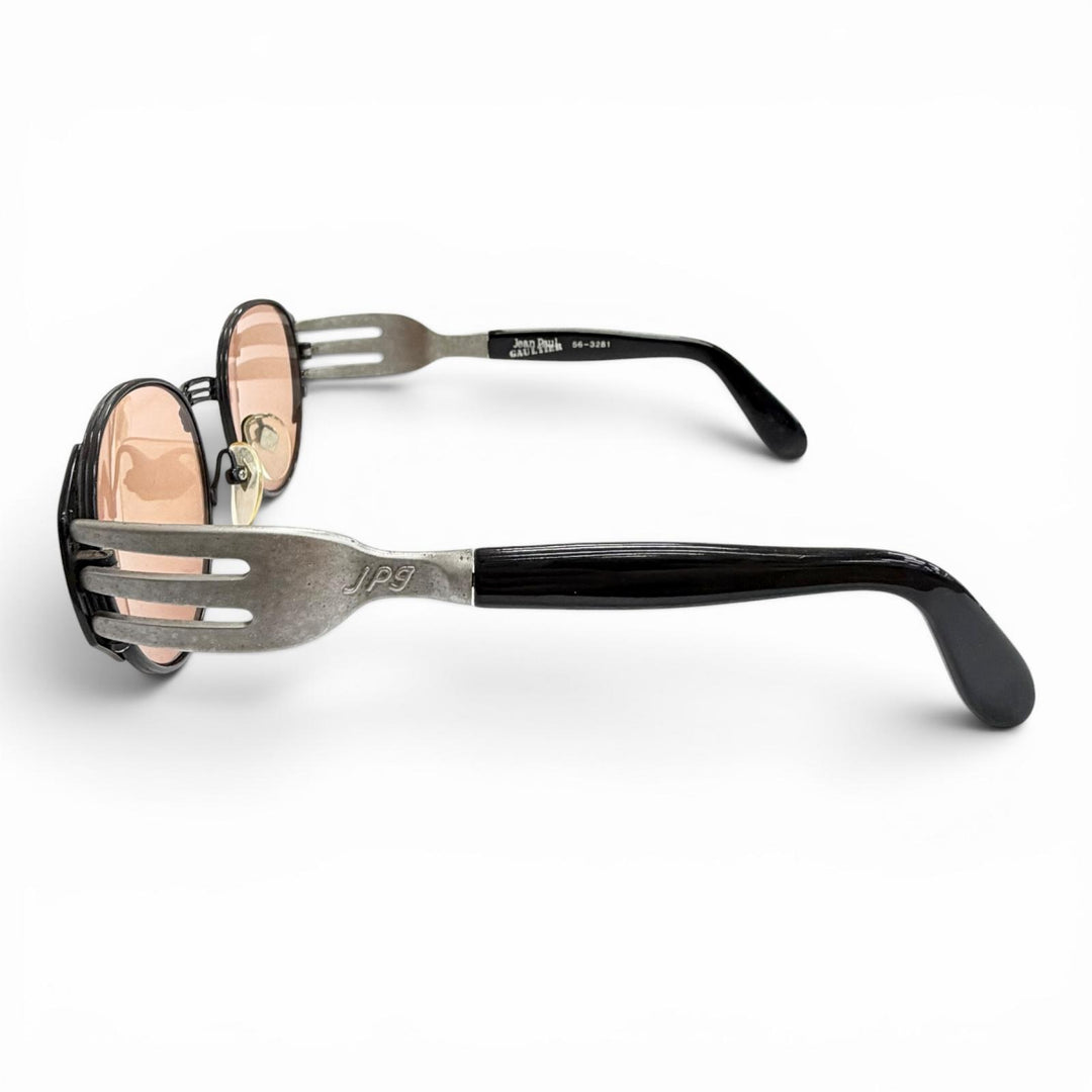 Very Good JEAN-PAUL GAULTIER sunglasses Folk Archive black mens 56-3281