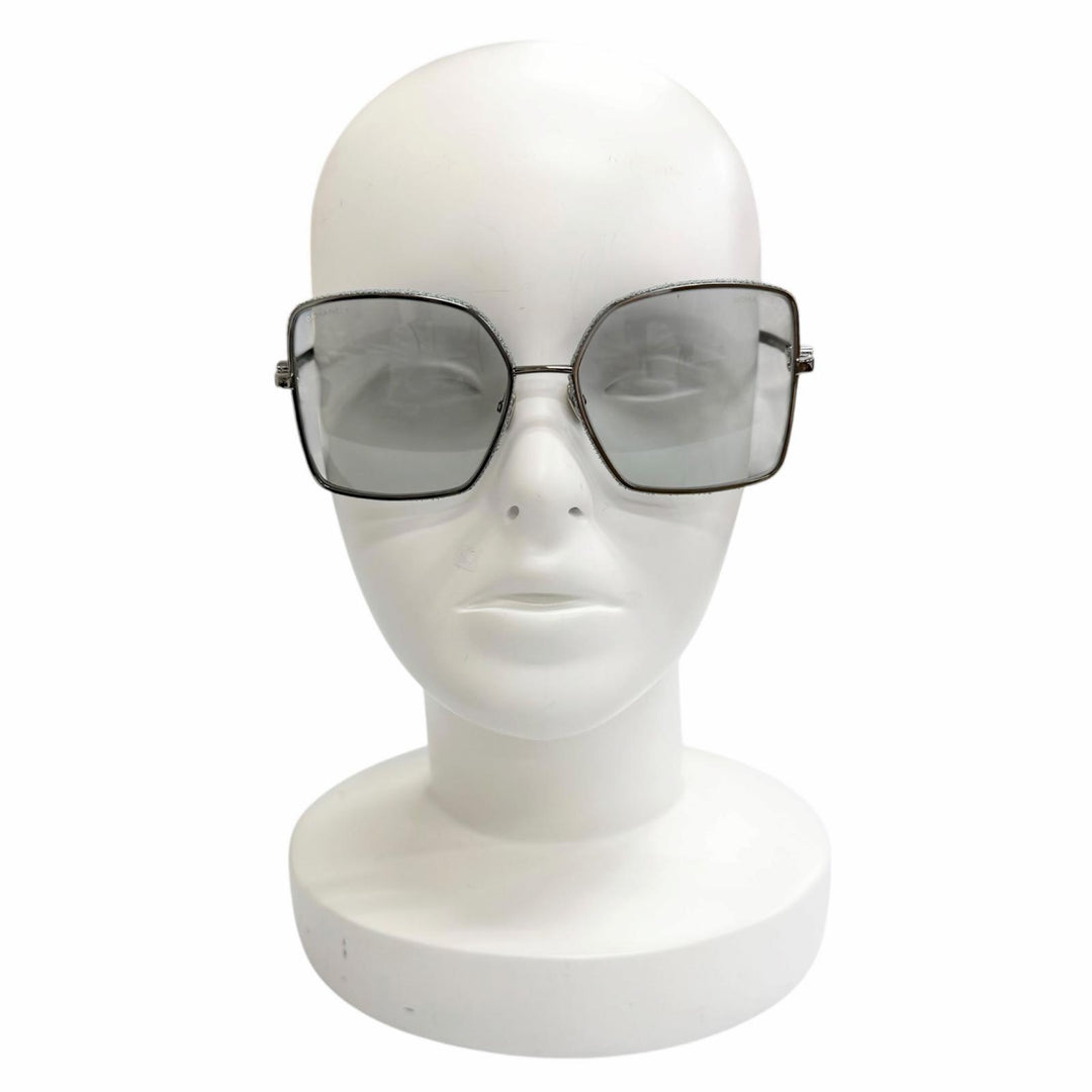 Excellent CHANEL sunglasses COCO Mark Square Shape Denim Calfskin 4288-Q