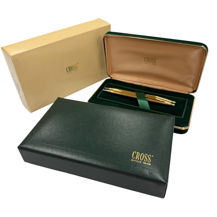 Great CROSS Classic century Ballpoint pen and mechanical pencil set of 2 gold