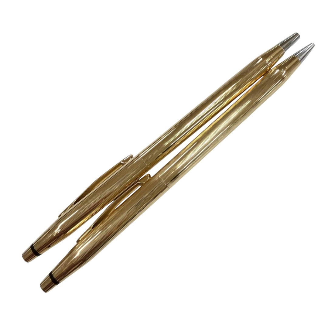Great CROSS Classic century Ballpoint pen and mechanical pencil set of 2 gold