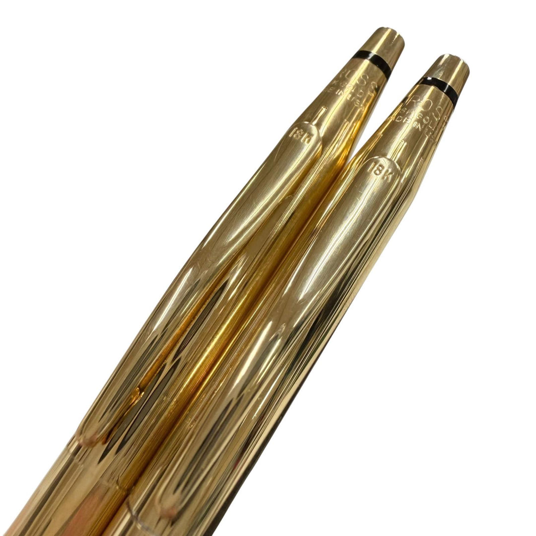 Great CROSS Classic century Ballpoint pen and mechanical pencil set of 2 gold