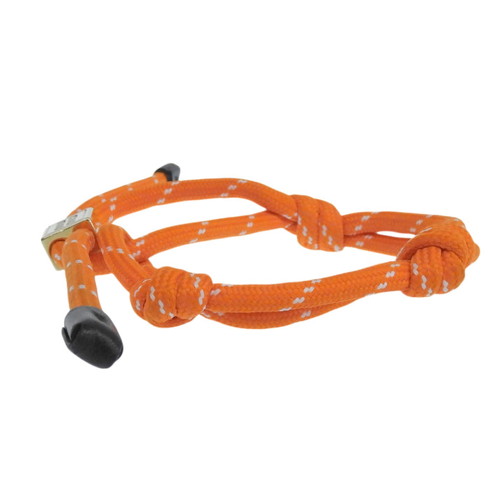 Excellent Miu Miu bracelet Cord Bracelets Logo Charm Knot Orange Women 5IB538