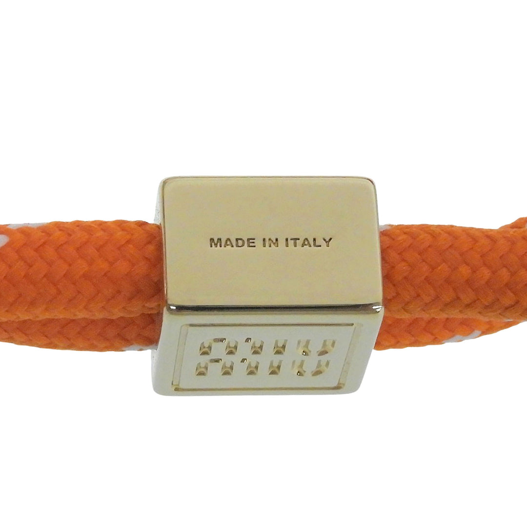 Excellent Miu Miu bracelet Cord Bracelets Logo Charm Knot Orange Women 5IB538
