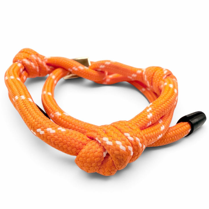 Excellent Miu Miu bracelet Cord Bracelets Logo Charm Knot Orange Women 5IB538