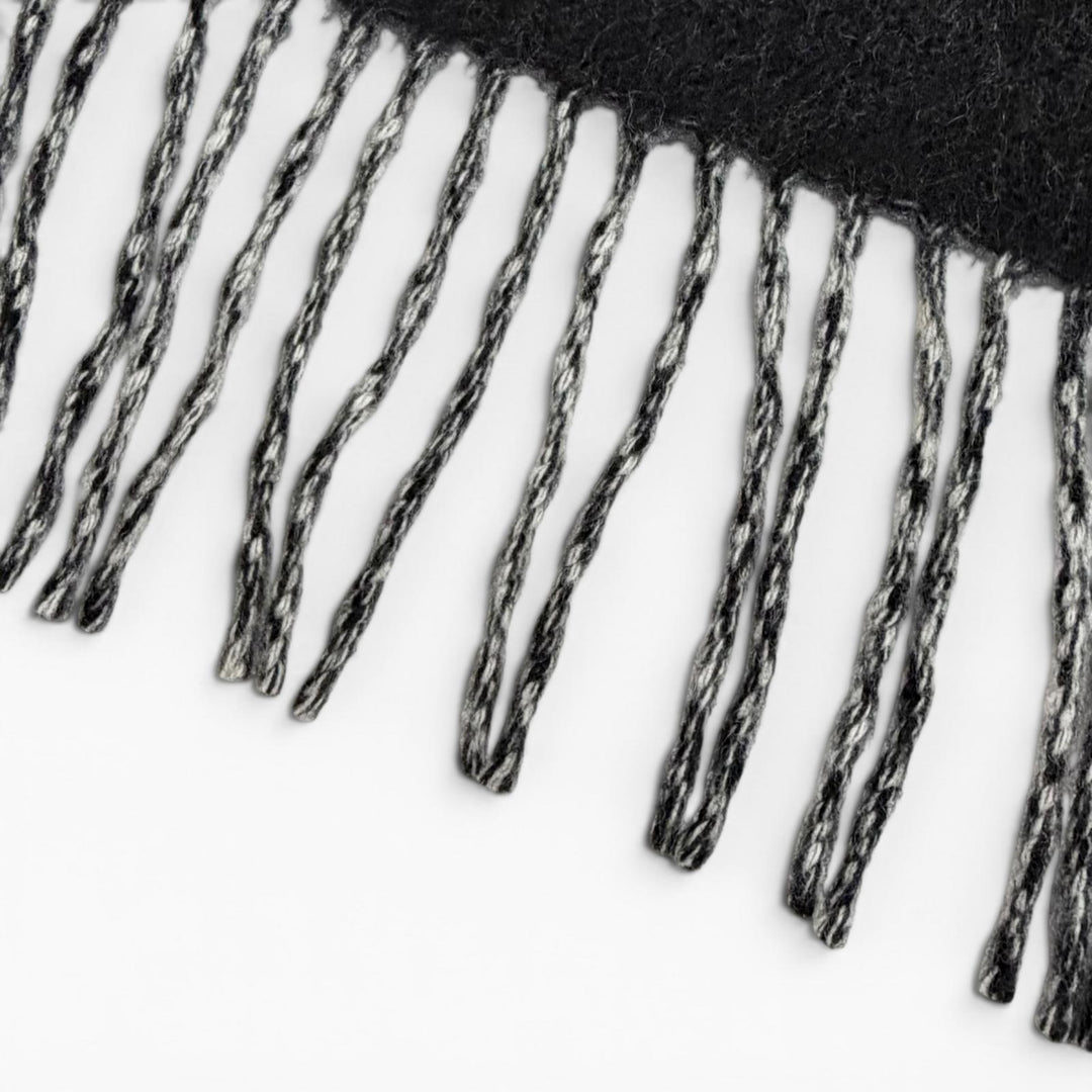 Great LOUIS VUITTON muffler reykjavik Echarpe Monogram Fringe cashmere M71040