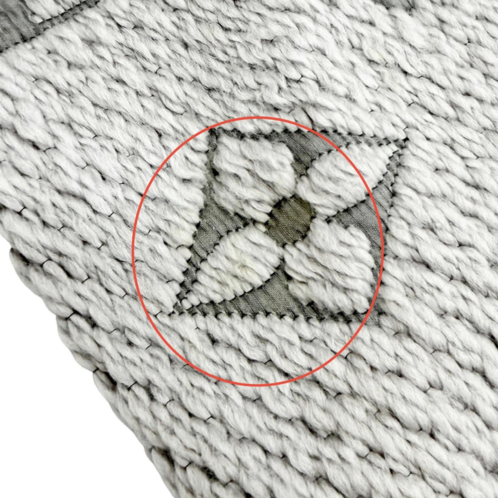 Very Good LOUIS VUITTON Scarf Escalp Logo Mania Monogram fringe wool M74742