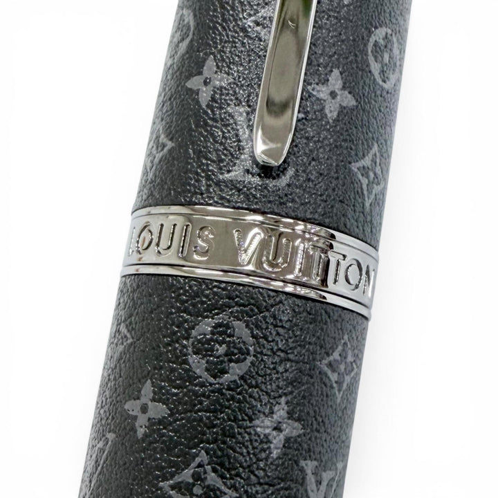 Excellent LOUIS VUITTON Doc Monogram Eclipse Rollerball Pen Current GI1494