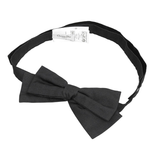 Great DIOR tie CD logo bow tie black silk mens 41BOW100A615