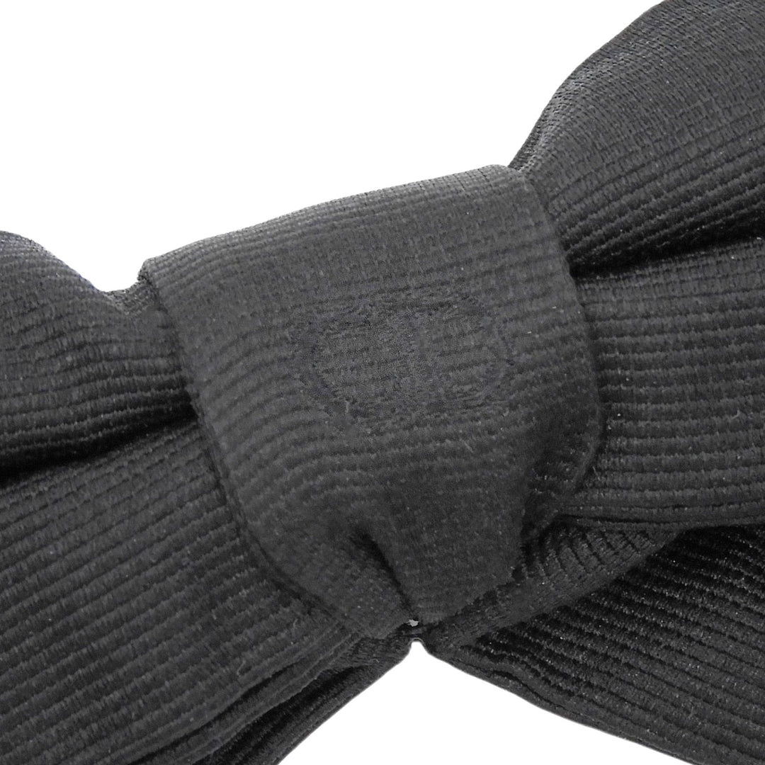 Great DIOR tie CD logo bow tie black silk mens 41BOW100A615