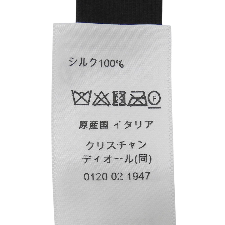 Great DIOR tie CD logo bow tie black silk mens 41BOW100A615