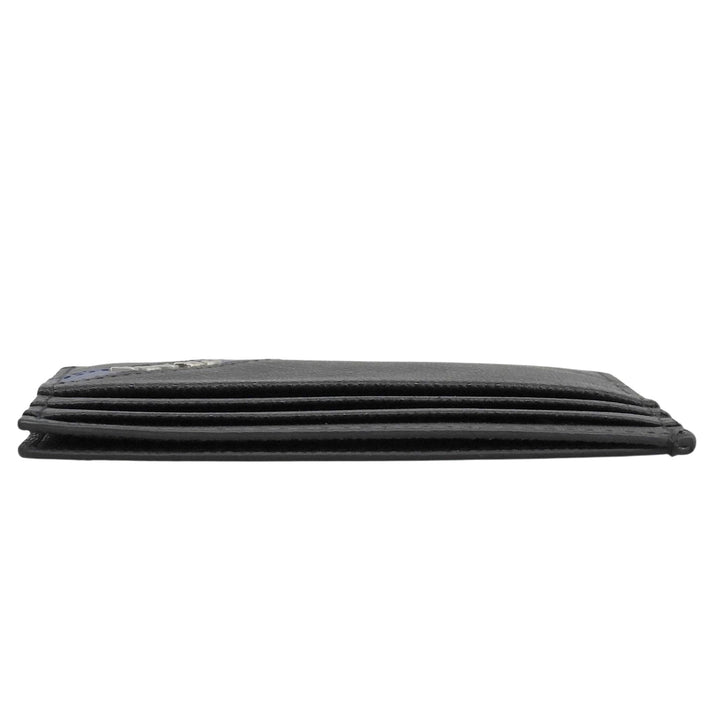 Excellent PRADA Card Case black Safiano leather mens 2MC223