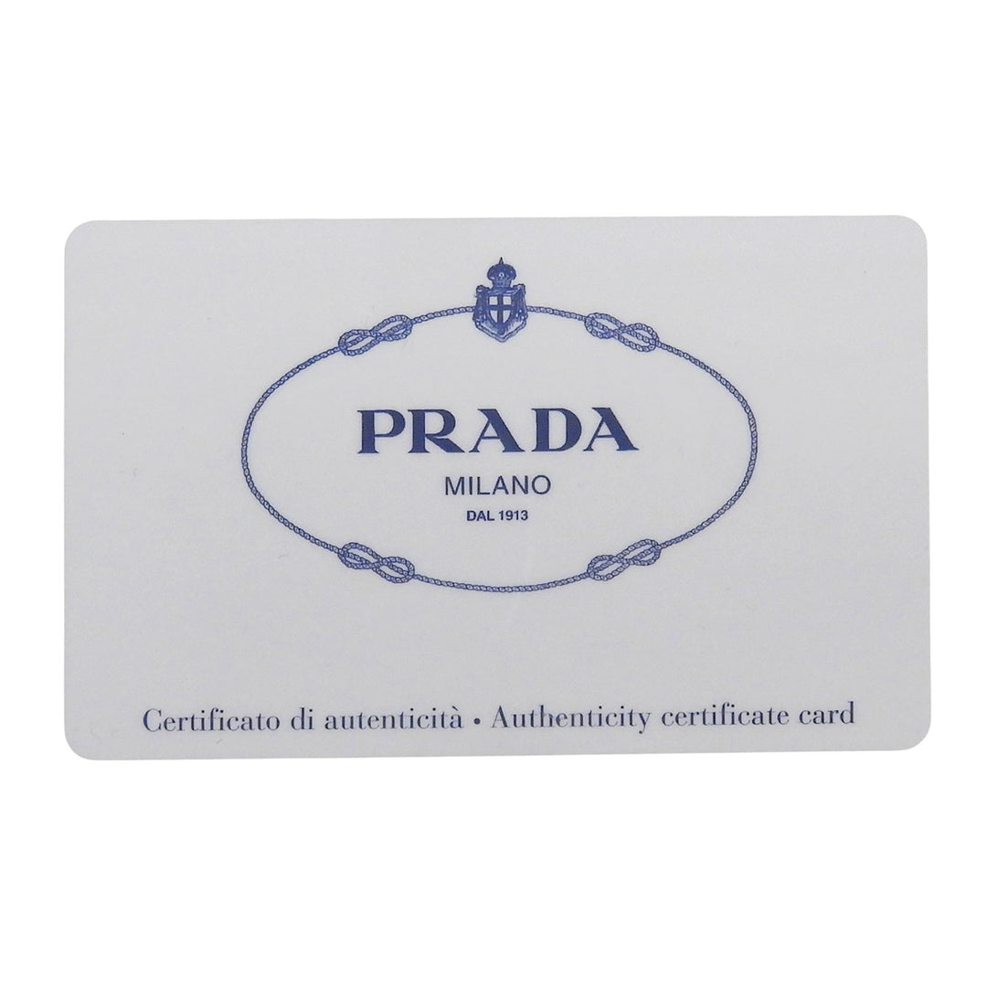Excellent PRADA Card Case black Safiano leather mens 2MC223