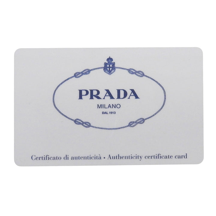 Excellent PRADA Card Case black Safiano leather mens 2MC223