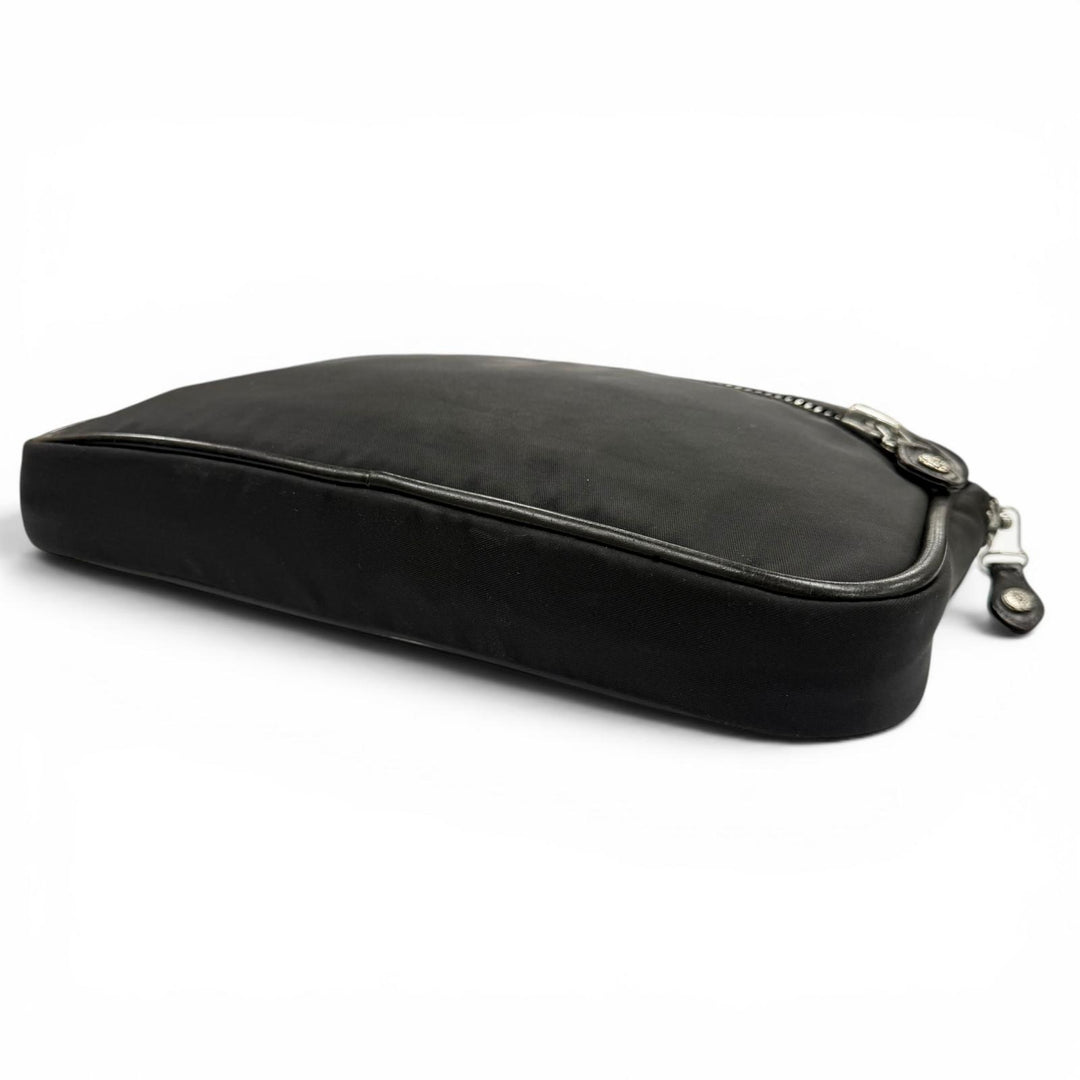Very Good CHROME HEARTS Clutch bag black Nylon mens