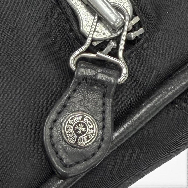 Very Good CHROME HEARTS Clutch bag black Nylon mens