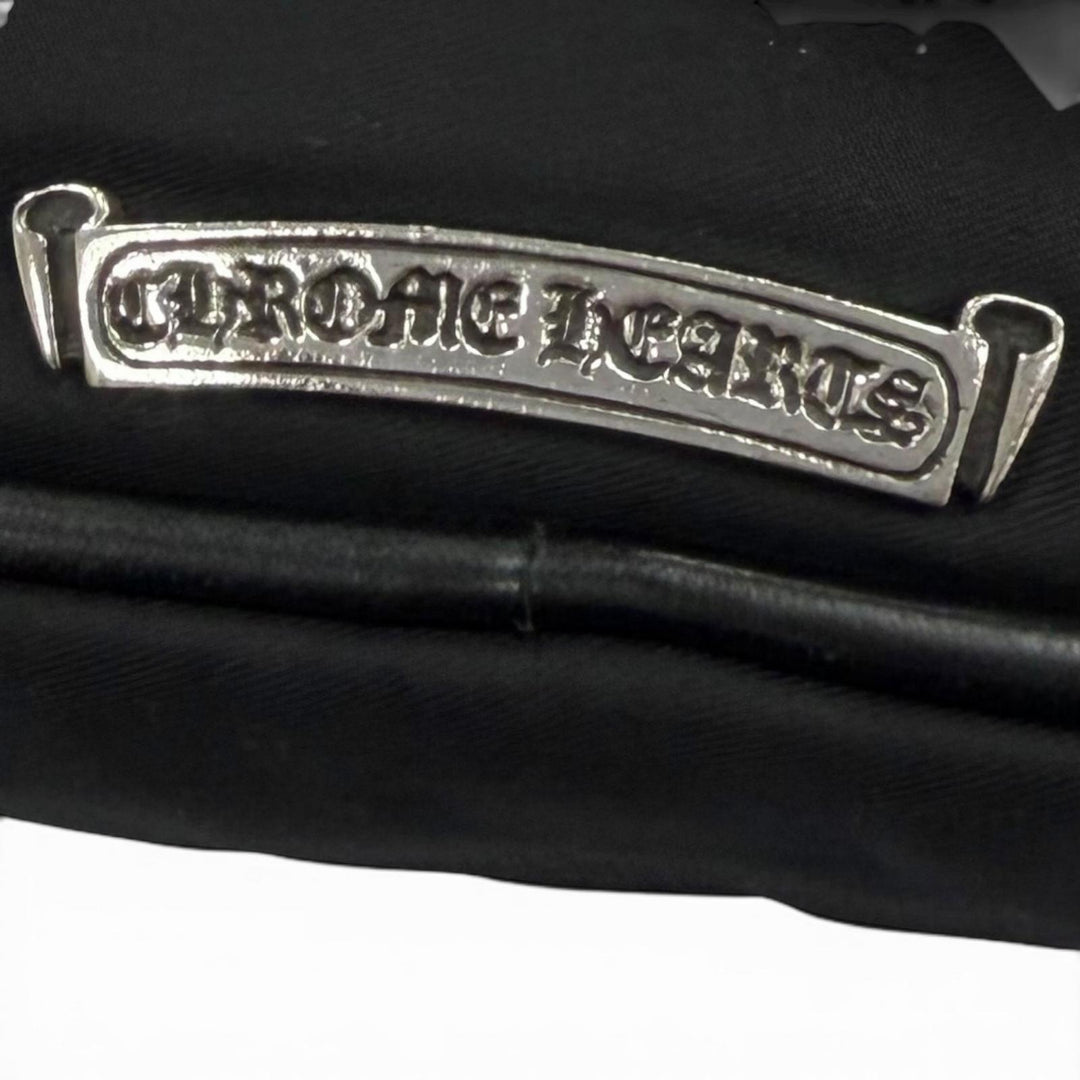 Very Good CHROME HEARTS Clutch bag black Nylon mens