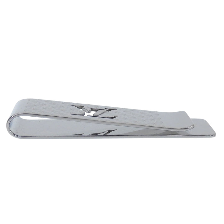 Great LOUIS VUITTON Money clip Bill Clip Champs Elysées Scissors Silver M65041