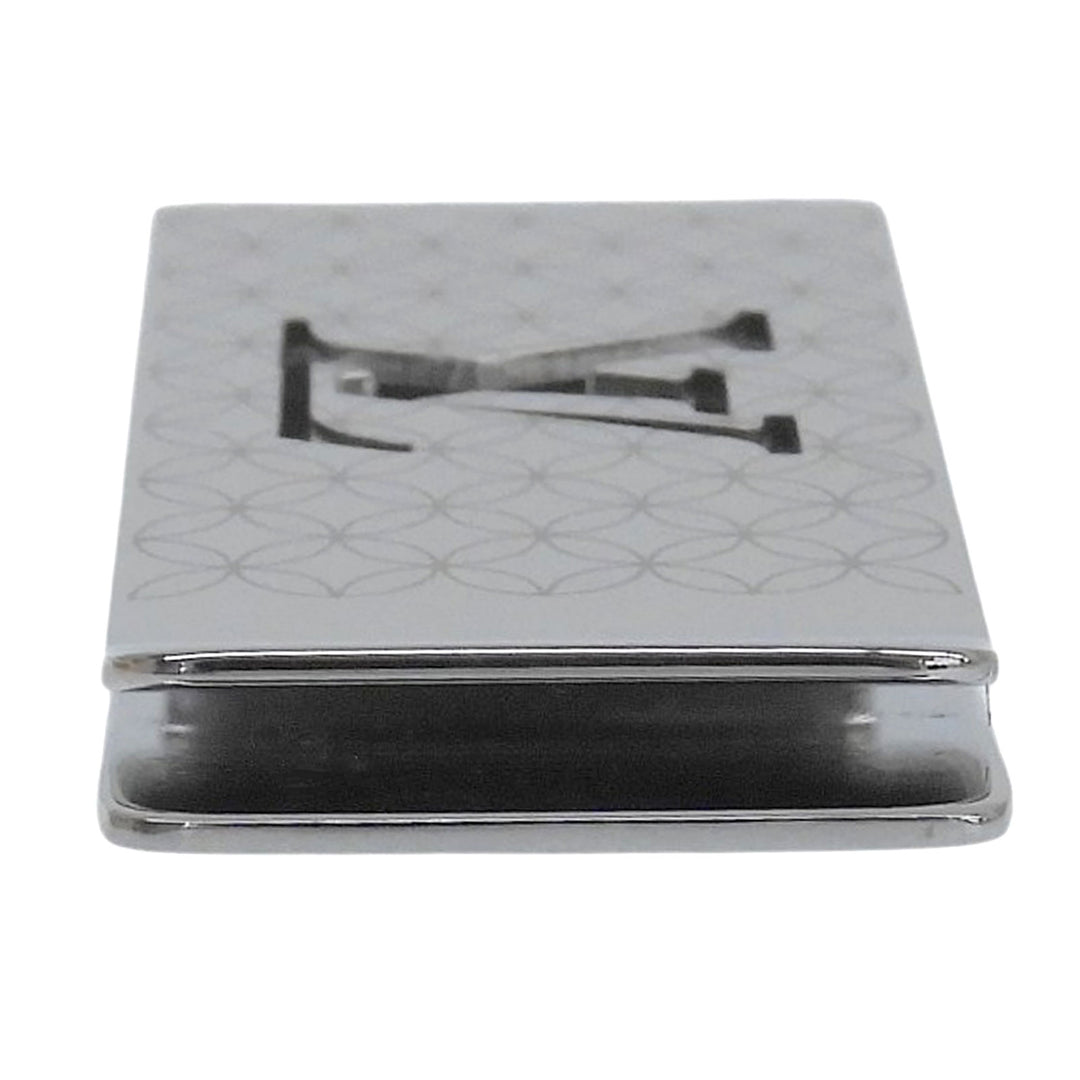 Great LOUIS VUITTON Money clip Bill Clip Champs Elysées Scissors Silver M65041