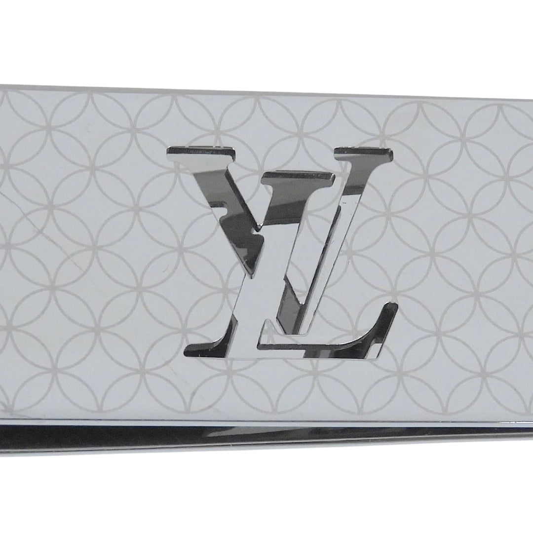 Great LOUIS VUITTON Money clip Bill Clip Champs Elysées Scissors Silver M65041