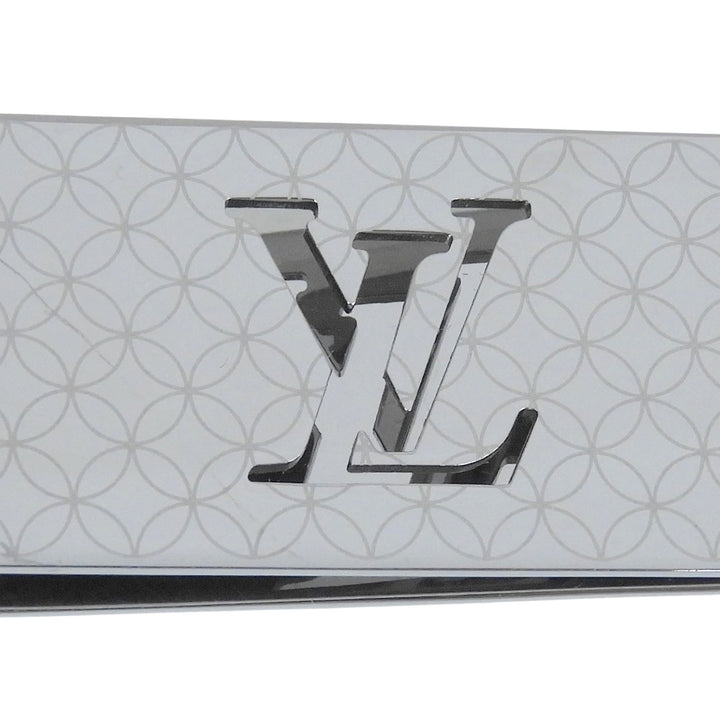 Great LOUIS VUITTON Money clip Bill Clip Champs Elysées Scissors Silver M65041