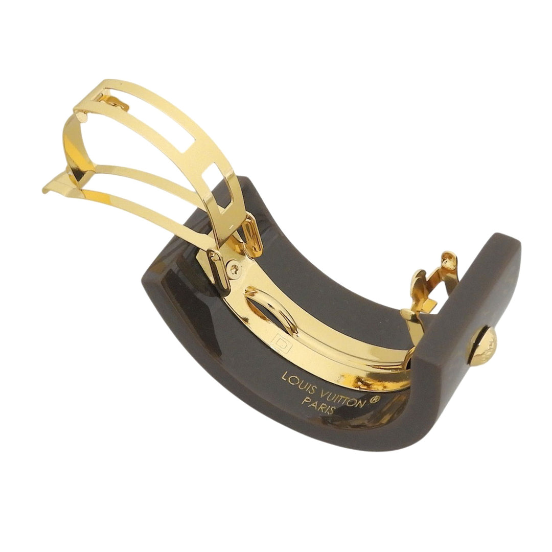 Excellent LOUIS VUITTON Valletta Hair Cuff MNG Resin Pony Resin Women M03551