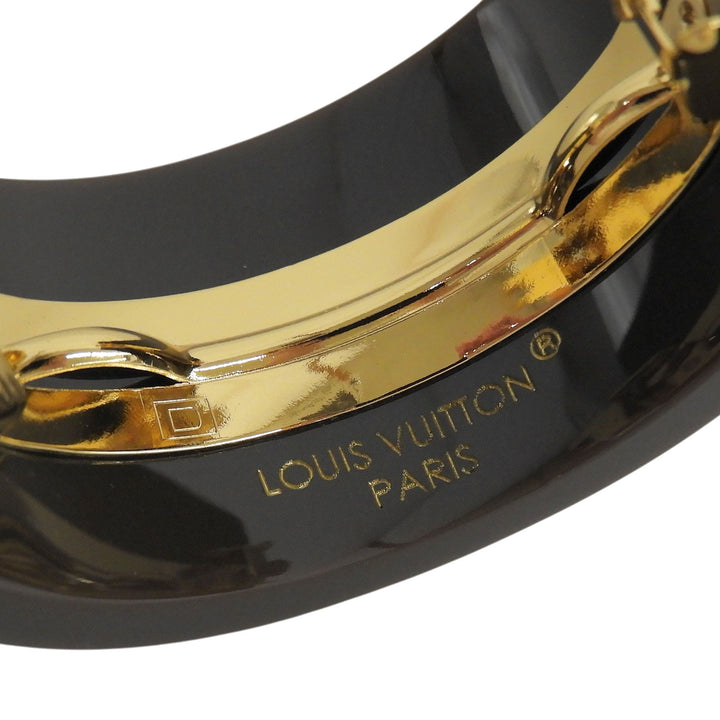 Excellent LOUIS VUITTON Valletta Hair Cuff MNG Resin Pony Resin Women M03551