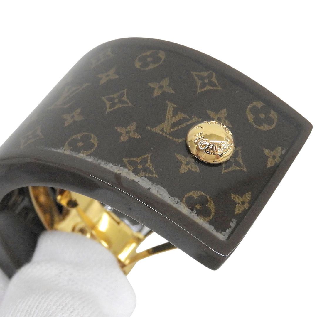 Excellent LOUIS VUITTON Valletta Hair Cuff MNG Resin Pony Resin Women M03551