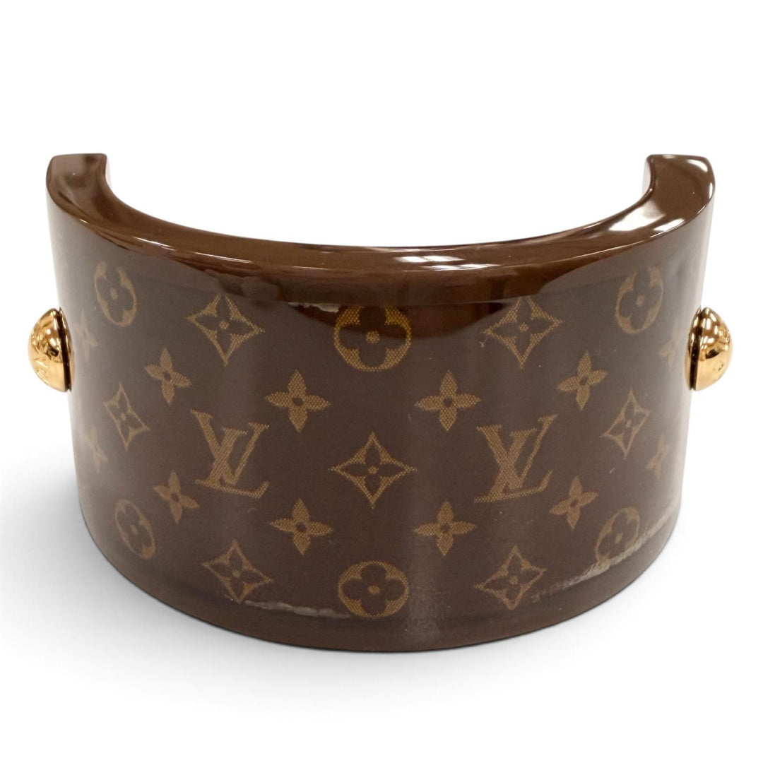 Excellent LOUIS VUITTON Valletta Hair Cuff MNG Resin Pony Resin Women M03551