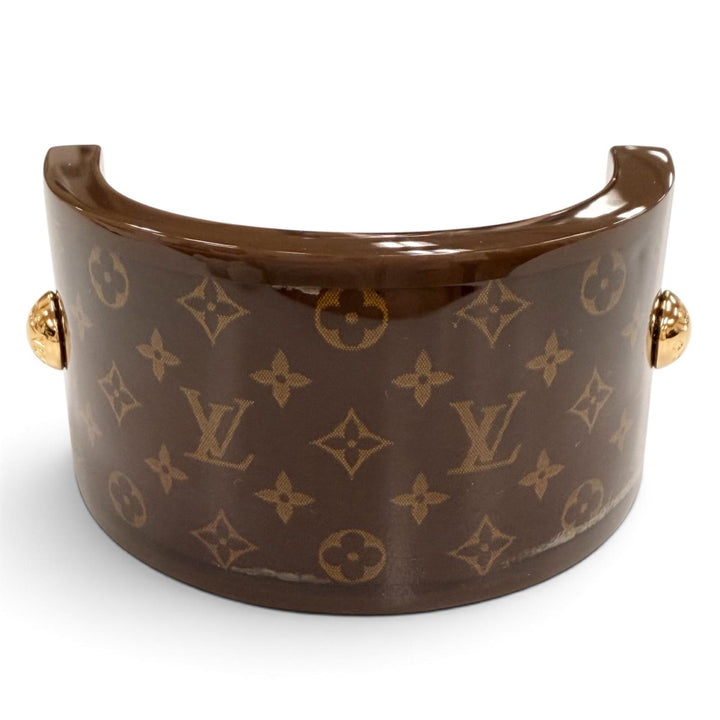 Excellent LOUIS VUITTON Valletta Hair Cuff MNG Resin Pony Resin Women M03551