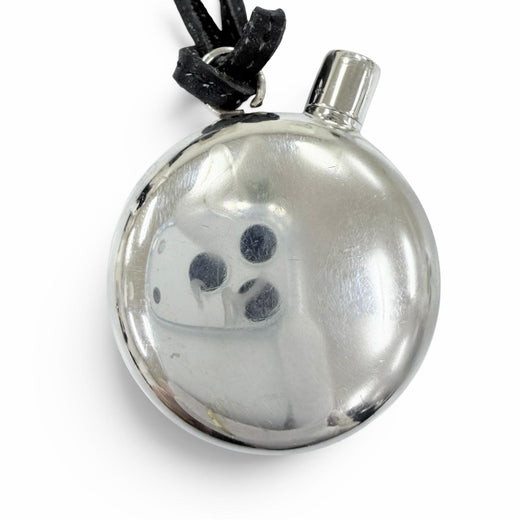 Great HERMES Necklace Perfume Bottle Pendant Silver 925 Women