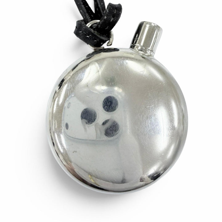 Great HERMES Necklace Perfume Bottle Pendant Silver 925 Women