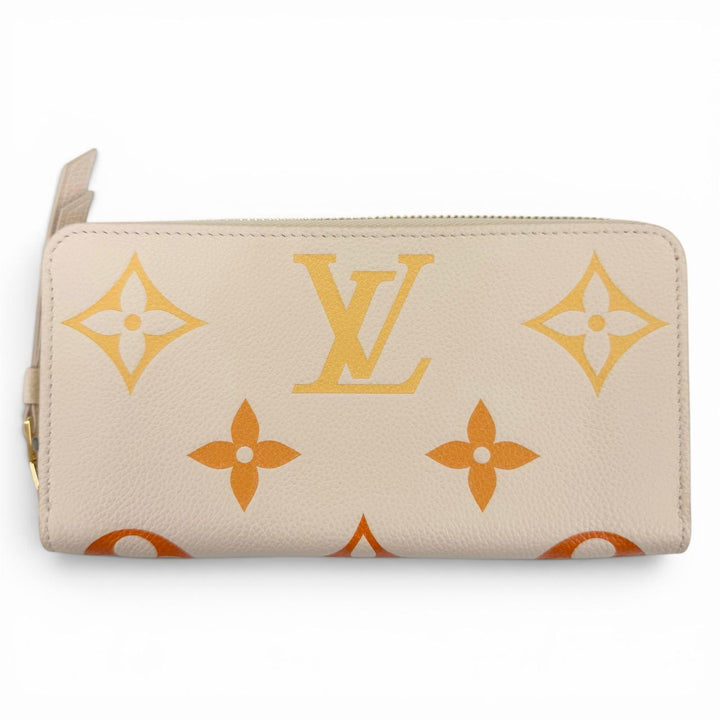 Pristine LOUIS VUITTON LV Gradient Empreinte Zip Around Zippy Wallet M82206