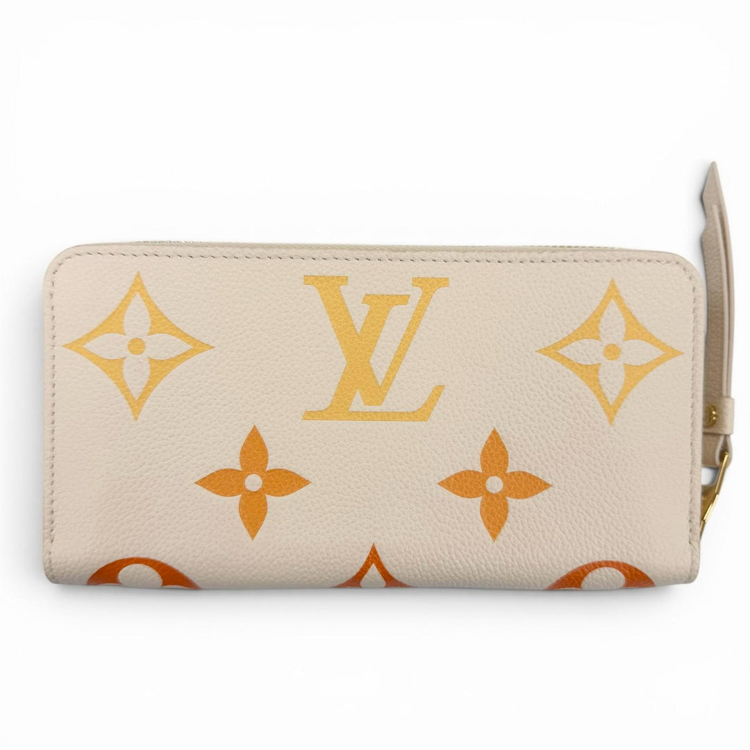 Pristine LOUIS VUITTON LV Gradient Empreinte Zip Around Zippy Wallet M82206