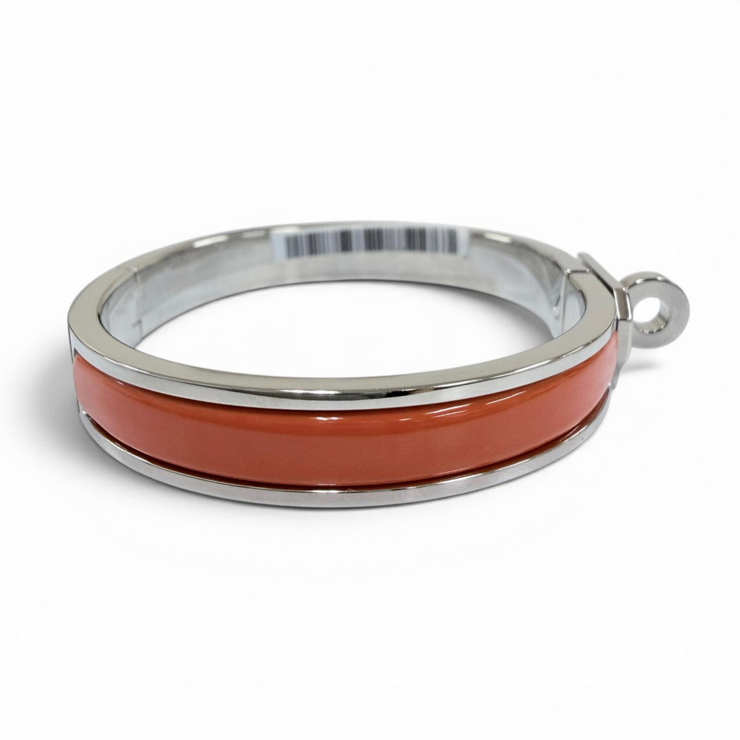 Pristine HERMES Bangle Mini Click Kelly Bracelet Silver Women