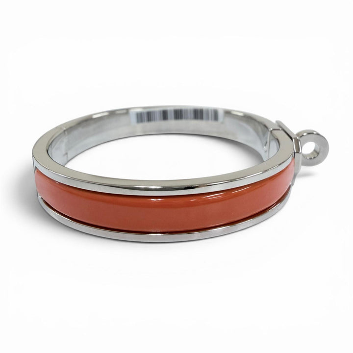 Pristine HERMES Bangle Mini Click Kelly Bracelet Silver Women